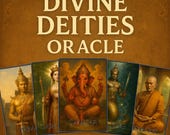 Divine Deities Oracle Deck: Thai & Hindu Gods (PDF Guidebook Included)
