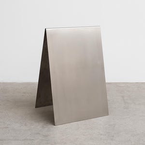 Brushed Stainless Steel A-Frame Sidewalk Sign