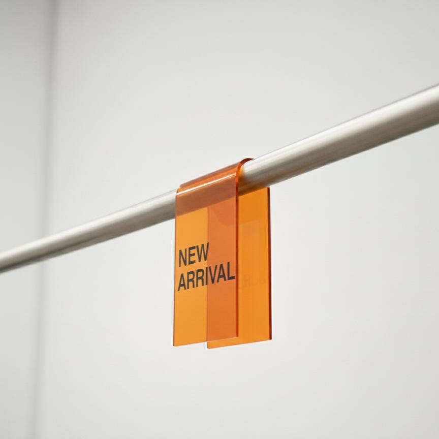 Transparent Acrylic Clothing Rack Sign Clip - Etsy