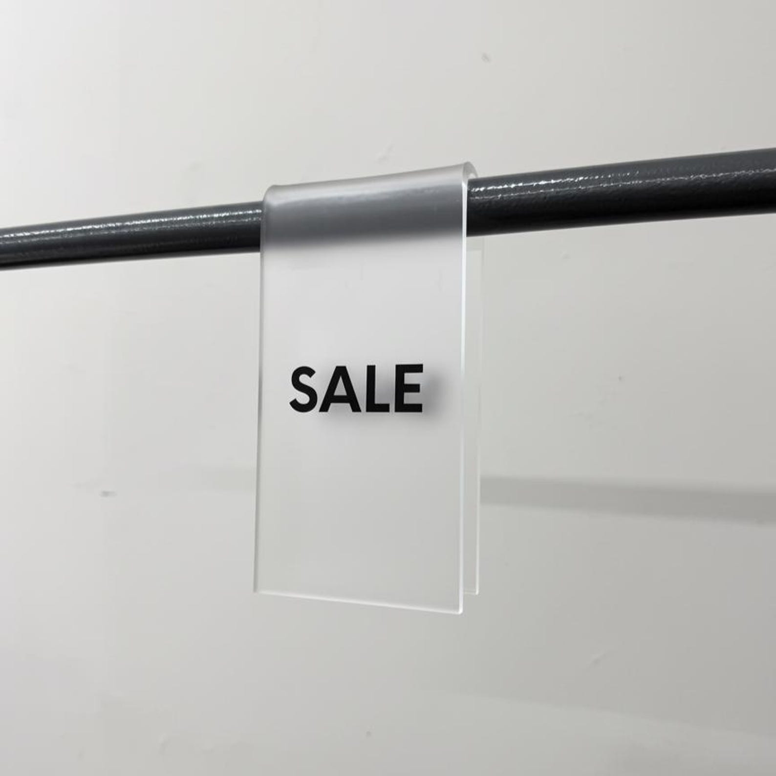 Cashmere Rack Sign Transparent Acrylic Clothing Rack Sign Clip - Etsy