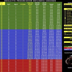 Roulette Progression Builder & Checker