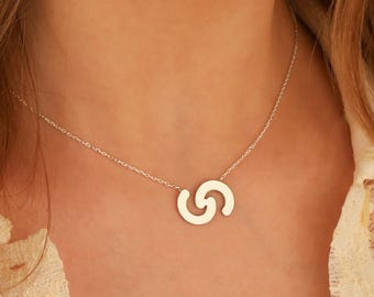 925 Sterling Silver Relationship Necklace by PearLeo Jewelry - Trendy Best Friend Gifts - Minimalist Heart Necklace - Friendship Jewelry