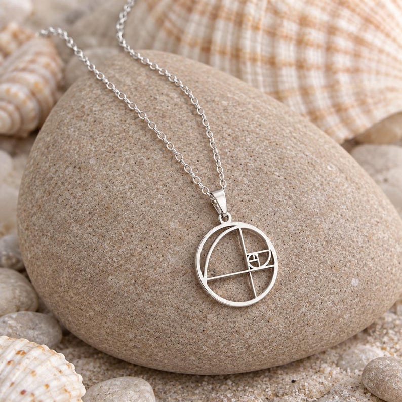 Fibonacci Necklace, Golden Ratio, Fibonacci Spiral, Sacred Geometry ...