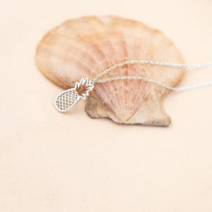 Gold Pineapple Necklace -  Silver Pineapple - Tropical Fruit Pendant - Pineapple Jewelry - Gift For Her - Valentines Day - Gift For Love