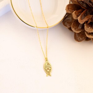 Gold Fish Necklace - Fish Pendant - Tiny Fish Jewelry - Gift for Women - Gifts For Her - Gifts for Mom - Love Gifts - Mother &#39;s Day Gifts