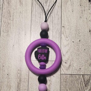 charms pour rétroviseur | Accessoires de voiture | Décoration de voiture | Coeurs | Rond | Perles en silicone | Bas de Noël | Voiture fille | Cadeau parfait