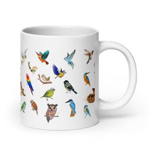 Bird Mug: Nature Lover Coffee Cup, Cottagecore Gift