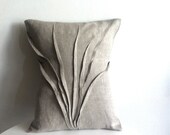 sculpted grass accent pillow - select your color - WITH INSERT - textured pillow