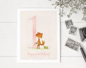 1st Birthday Card • 2nd Birthday Card • 3rd Birthday Card • 4th Birthday Card•5th Birthday Card•Children's Birthday Card- Little Loves-C1929