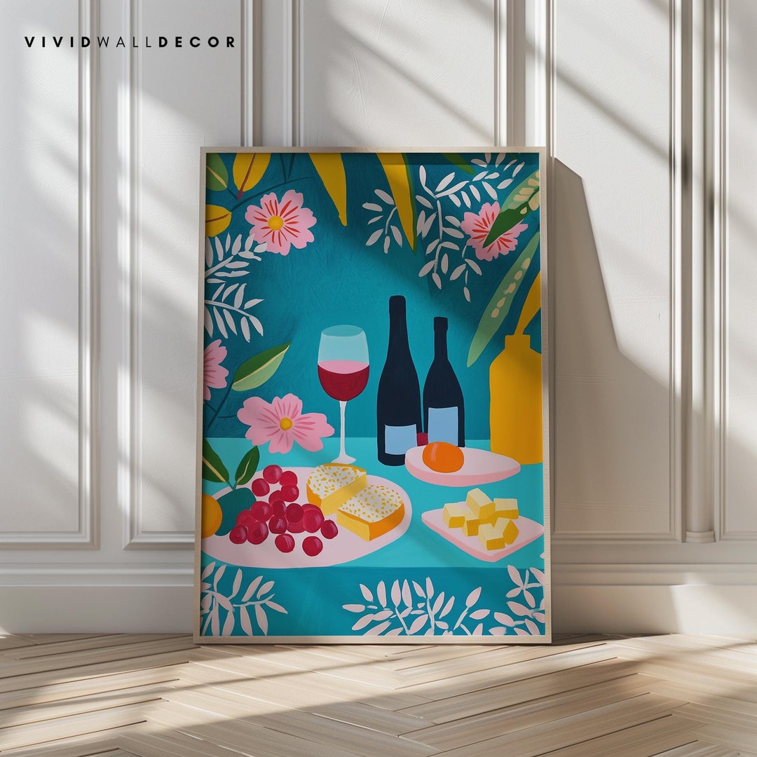 best kitchen wall art: vibrant prints to elevate your... Vibrant Kitchen Wall Art Trendy Kitchen Decor Dining Room Art Print ...