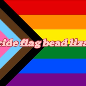 Pride flag bead lizards