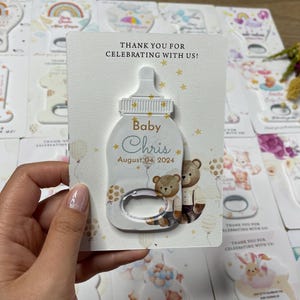 Custom Baby Shower Bottle Opener Magnet: Personalized Party Favor