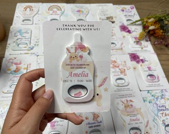 Cadeaux personnalisés pour décapsuleur aimanté pour baby shower