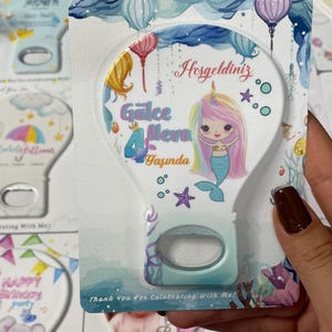 Customizable Bottle Opener Magnet: Baby Shower, Birthday Party Favor