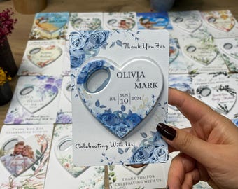 50 Pieces Bridal Shower Bottle Opener, Wedding Favors for Guests in bulk, Personalized Gifts, Bridal Shower Favors, Thank You Favors