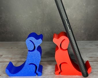 3D Printed Dog Phone Holder: Quirky Desk Decor, Practical Gift