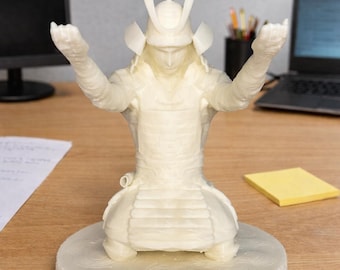 3D Printed Samurai Pen Holder: Fantasy Desk Organizer