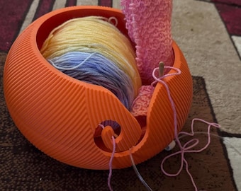 3D Printed Yarn Bowl, Crochet Holder, Knitting, Organizer,  Accessories, Gift for Knitters
