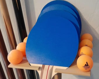 Ping Pong Storage Paddle Ball Rack Organizer Table Tennis Wall Mounted 3D Printed
