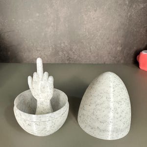 3D Printed Middle Finger Easter Egg Gag Gift (2 Pack)