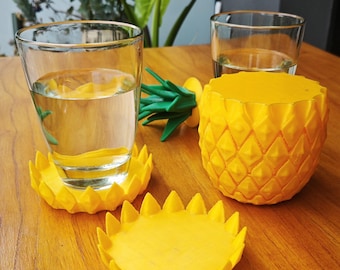 Stackable Pineapple Coasters - 3D Printed