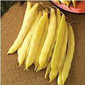 May include: A bunch of yellow wax beans, also known as string beans, are arranged on a brown woven surface. The beans are long and slender, with a slightly curved shape.