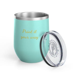 Personalized 12oz Wine Tumbler - Custom Engraved Insulated Cup