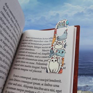 Cute Cat Lover Bookmark – Adorable Feline Design – Perfect Gift for Readers