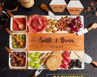 Personalized Charcuterie Board, Custom Cutting Board, cheese board, wedding gifts for the couple, housewarming gift, engagement gift