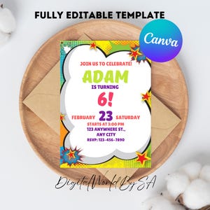 Kids Birthday Invitation • Custom Birthday Invitation • 1st Birthday Invitation • Girls Birthday Invitation • Boys Birthday Invitation