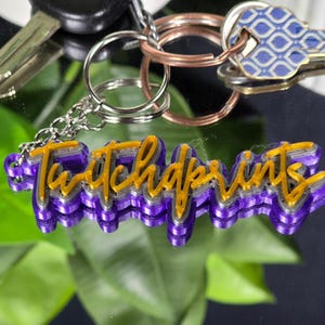 Custom 3D-Printed Name Keychains – Your Name, Your Style!