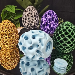 Unique 3D Printed Geometric Easter Eggs
