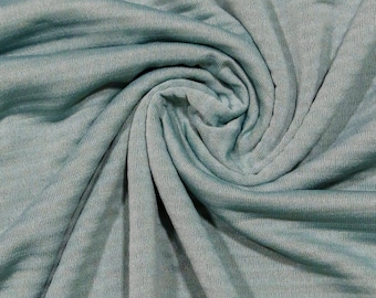 Power Grid Fleece by Polartec.  Performance Knit Fabric in Frost Blue, *2nds*