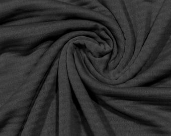 Power Grid Fleece by Polartec.  Performance Knit Fabric in Charcoal