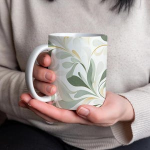 Art Nouveau Patterns Mug , Elegant Organic Design , Art Lover Gift , Timeless Art Nouveau Style Mug , Gift for him , Gift for her