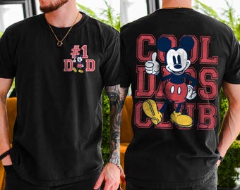 Mickey Mouse Cool Dads Club Comfort Color T-Shirt, Valentine Gift, Trending Unisex Tee, Disneyland Vacation Trip Family Gift 2025