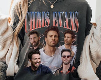 Chris Evans Bow Comfort Color T-Shirt, Chris Evans America Shirt, Chris Evans Vintage Shirt, Gift For Woman and Man Unisex T-Shirt