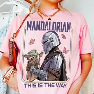 The Mandalorian This Is The Way Grogu Comfort Color Shirt, Vintage Star Wars Tee, Disneyland Trip Shirt 2026 image 2