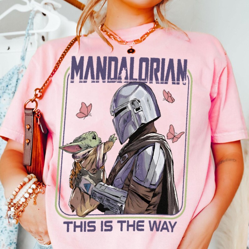 The Mandalorian This Is The Way Grogu Comfort Color Shirt, Vintage Star Wars Tee, Disneyland Trip Shirt 2026 image 2