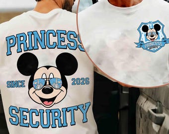 Mickey Mouse Princess Security Shirt, Disneyland Trip 2026