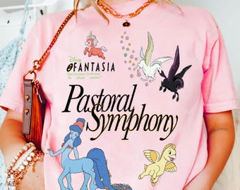 Fantasia Pastocal Symphony Comfort Color Shirt,  Funny Baby Pegasus Tee, Disneyland Trip Shirt 2026