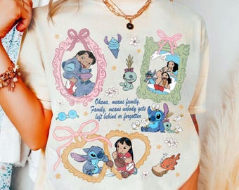 Stitch Lilo Ohana T-Shirt, Disney Family Vacation Tee