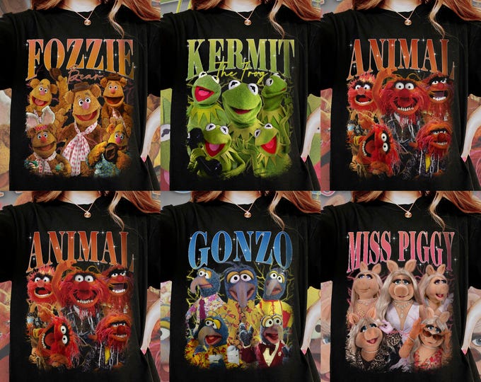 Featured listing image: Muppet Team Comfort Color T-Shirt, Spooky Season Shirt, Fall Season Trip Shirt, Halloween Party Tee