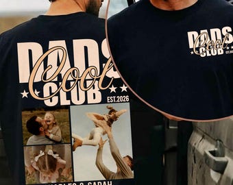 Custom Photo Your Kid Cool Dad Club Comfort Color T-Shirt, Father's Day T-Shirt Kids Names, Birthday Gift For Dad