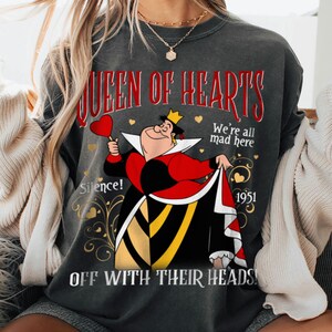 Queen of Hearts T-Shirt, Off With Their Heads, Disneyland Trip Tee bild 3