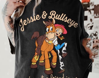 Dark Jessie and Bullseye Comfort Color Shirt, Toy Story Friendship Tee, Disneyland Trip Shirt 2026