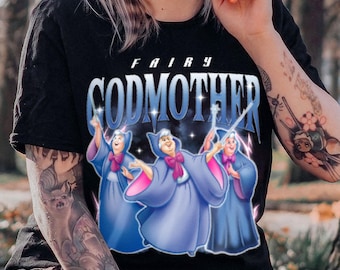 Camiseta de Hada Madrina con Colores Cómodos, Regalo para Viaje a Disney