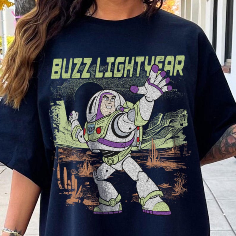 Buzz Lightyear Comfort Colors Shirt, Toy Story Disneyland Trip Tee image 3