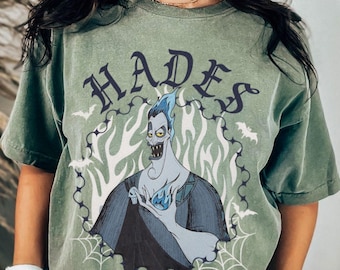 Hades Villain Fire Comfort Color Shirt, Trending Unisex Tee, Disneyland Vacation Trip Gift 2025