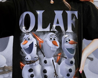 Olaf Comfort Colors T-Shirt, Retro Disney Vacation Tee